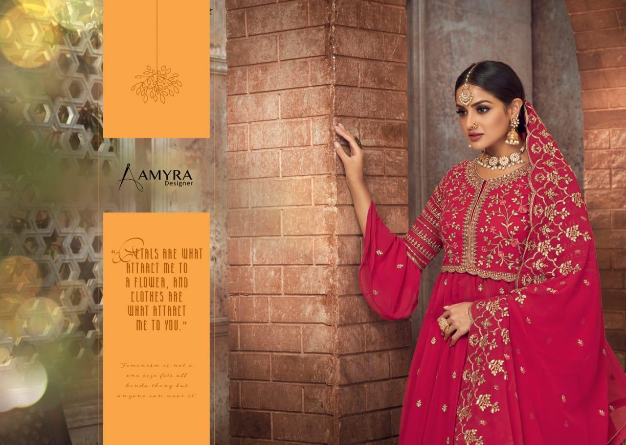 Amyra Designer Presents Panghat Vol-9 Georgette With Heavy Embroidery Work Salwar Kameez At Wholesale Rate In Surat
