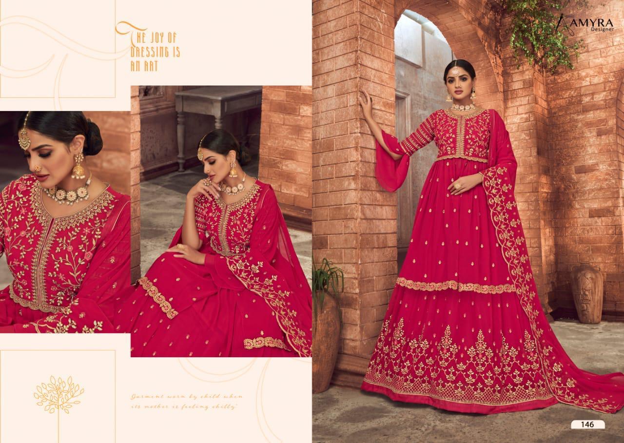 Amyra Designer Presents Panghat Vol-9 Georgette With Heavy Embroidery Work Salwar Kameez At Wholesale Rate In Surat