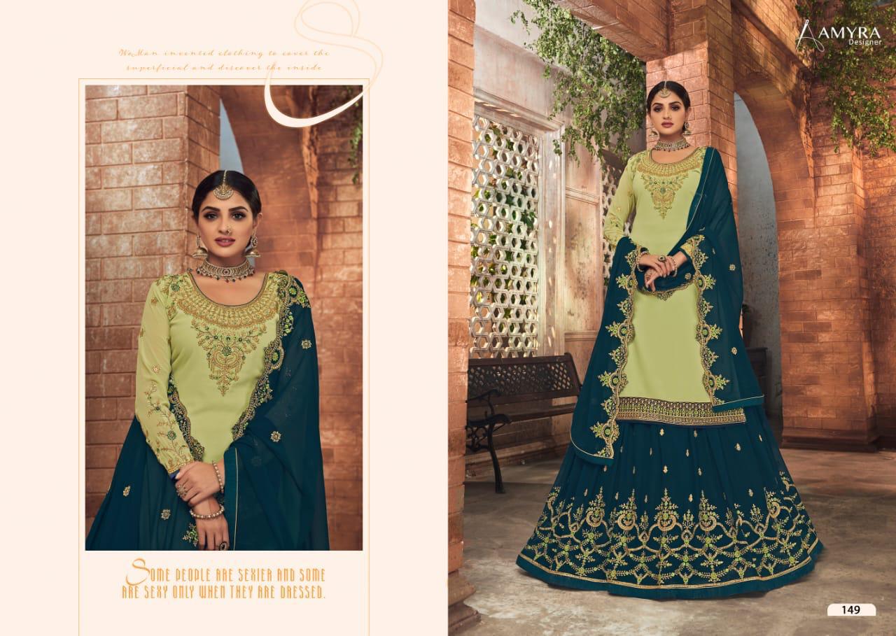 Amyra Designer Presents Panghat Vol-9 Georgette With Heavy Embroidery Work Salwar Kameez At Wholesale Rate In Surat