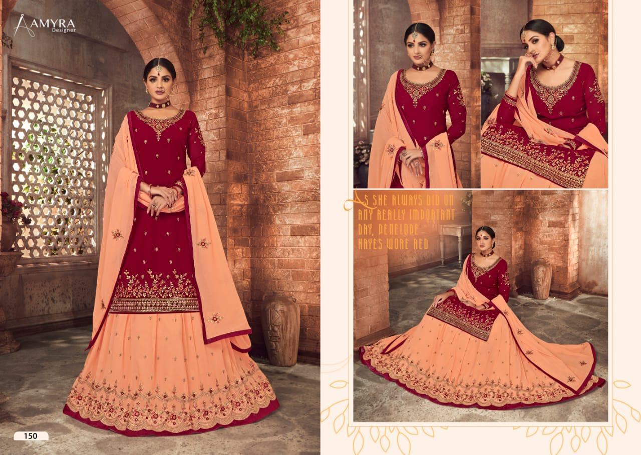 Amyra Designer Presents Panghat Vol-9 Georgette With Heavy Embroidery Work Salwar Kameez At Wholesale Rate In Surat