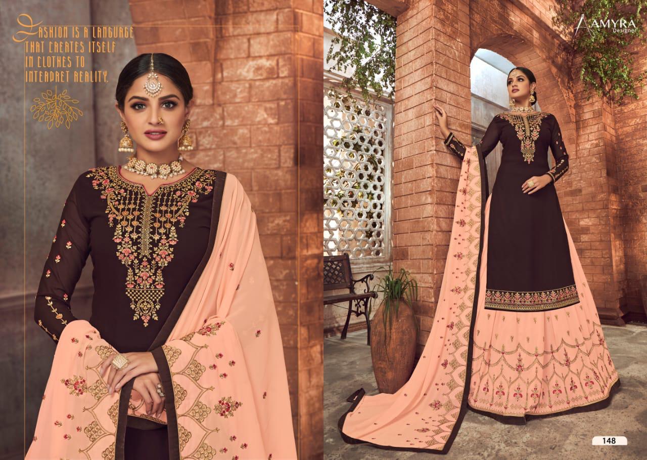 Amyra Designer Presents Panghat Vol-9 Georgette With Heavy Embroidery Work Salwar Kameez At Wholesale Rate In Surat