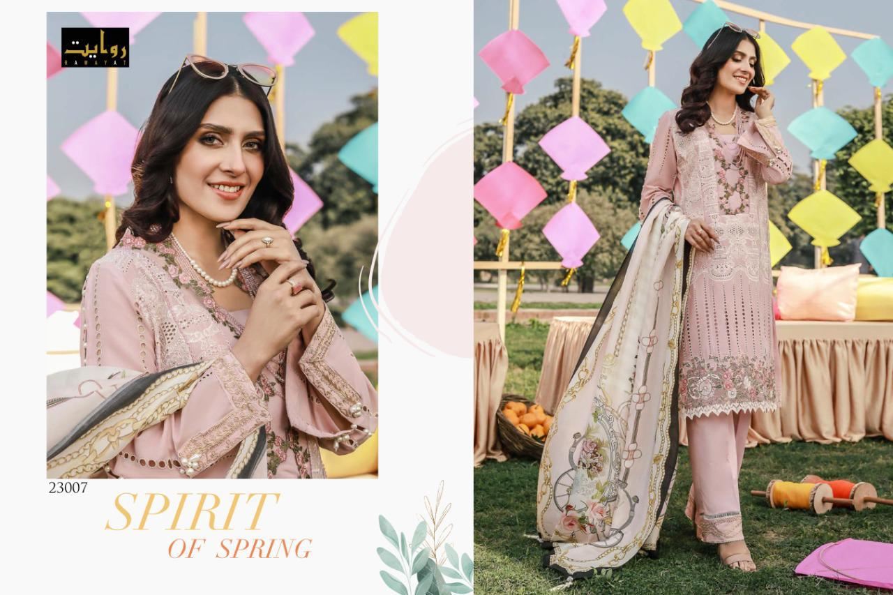 Rawayat Present Tabeer Vol 3 Cotton With Embroidery Work Pakistani Suits Collection At Wholesale Rate In Surat