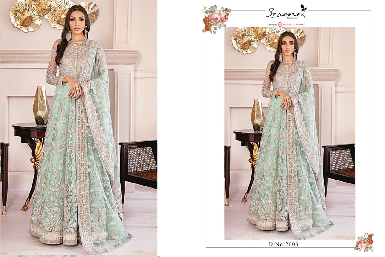 Serene Presents Chantelle Designer Butterfly Net Heavy Embroidery Pakistani  Suits Collections At Wholesale Rate In Surat