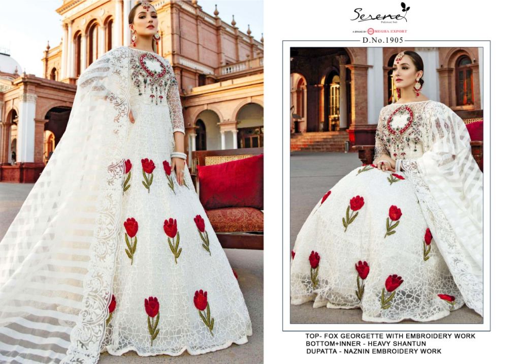 Serene Presents La' More Designer Pakistani Style Salwar Kameez At Wholesale Rate In Surat