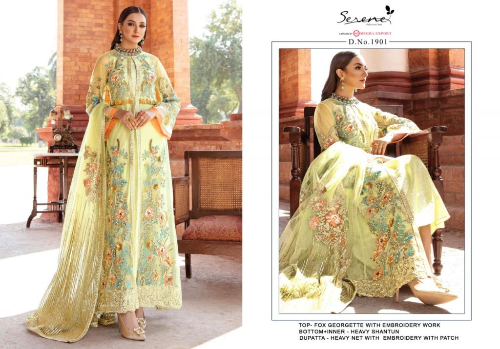 Serene Presents La' More Designer Pakistani Style Salwar Kameez At Wholesale Rate In Surat