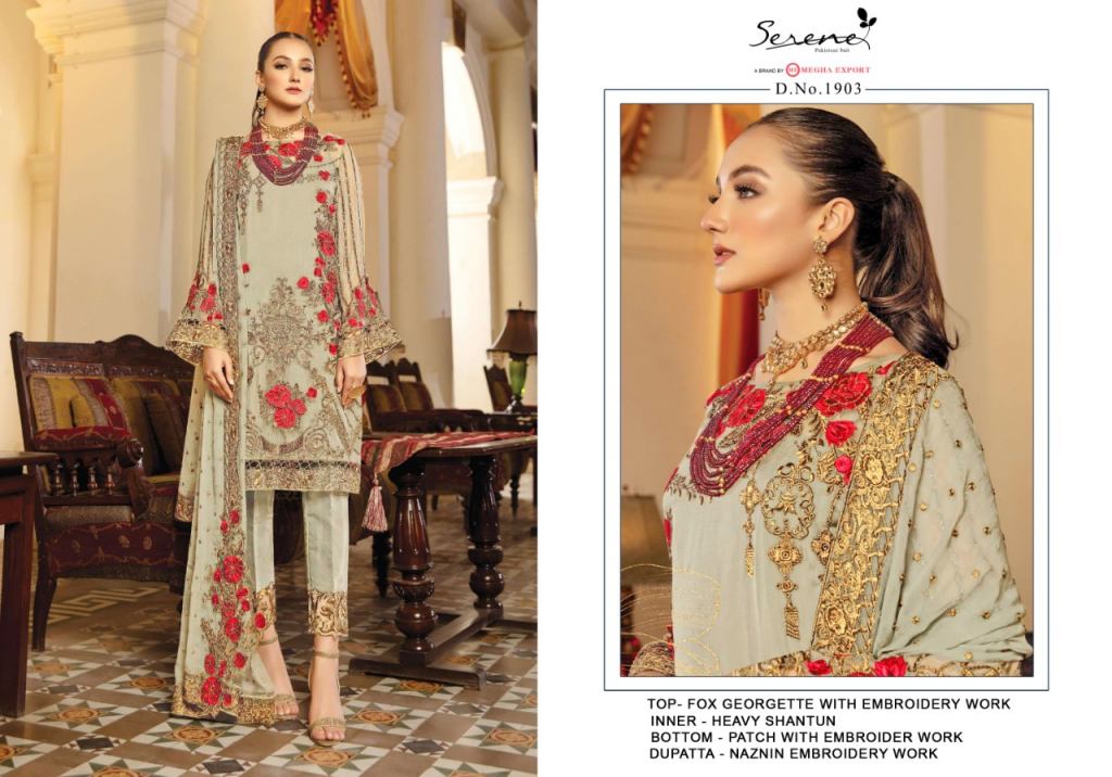 Serene Presents La' More Designer Pakistani Style Salwar Kameez At Wholesale Rate In Surat