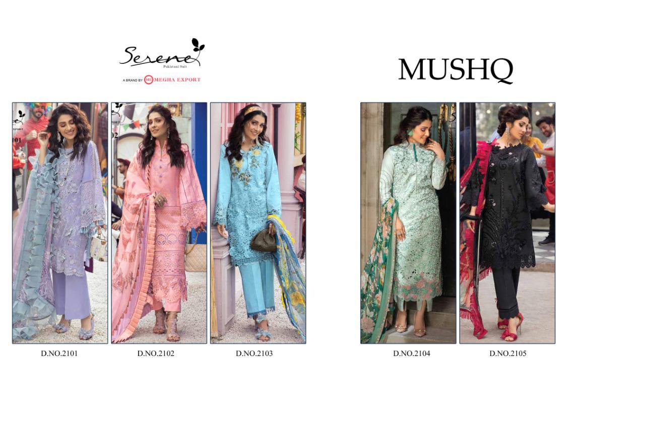 Serene Presents Mushq Expensive Bollywood Designer Salwar Suits Wholesale Rate In Surat
