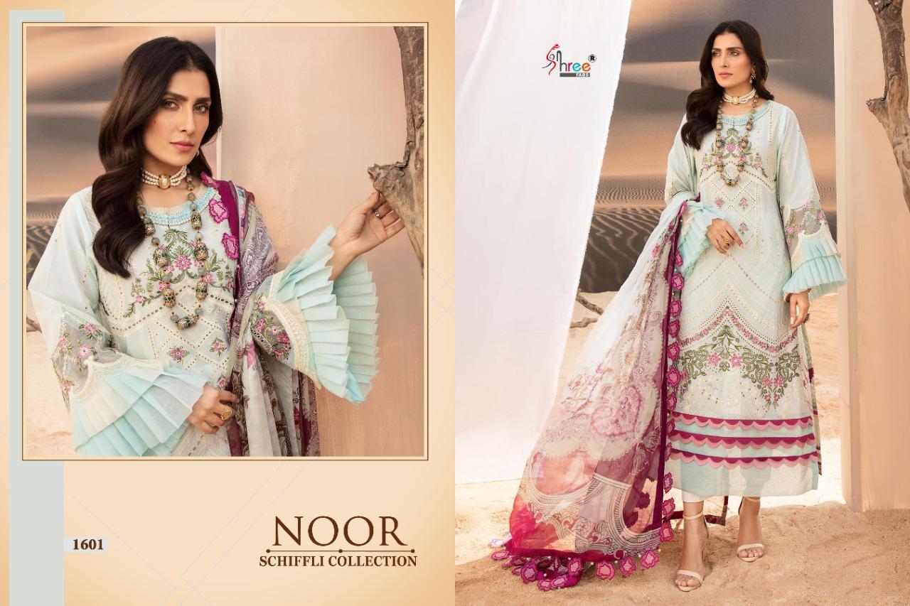 Shree Fab Present Noor Schiffli Collection Salwar Suit At Wholesale Rate In Surat