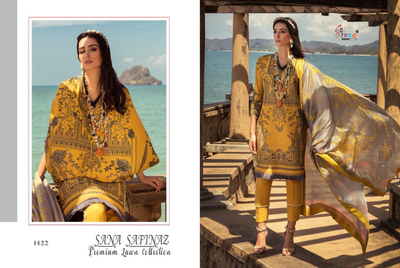 Sana Safinaz Premium Lawn Collection By Shree Fabs At Wholesale Rate In Surat
