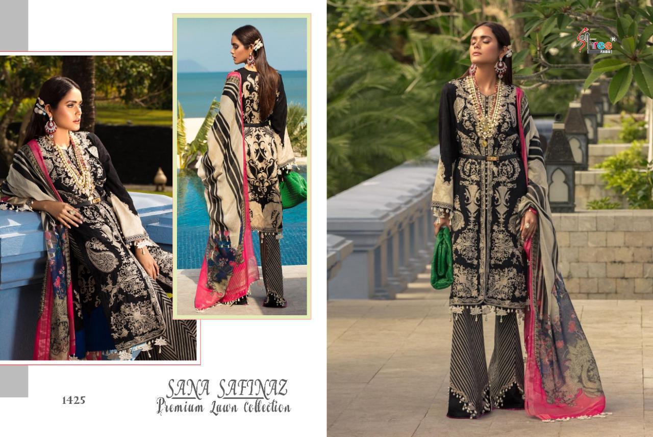 Sana Safinaz Premium Lawn Collection By Shree Fabs At Wholesale Rate In Surat