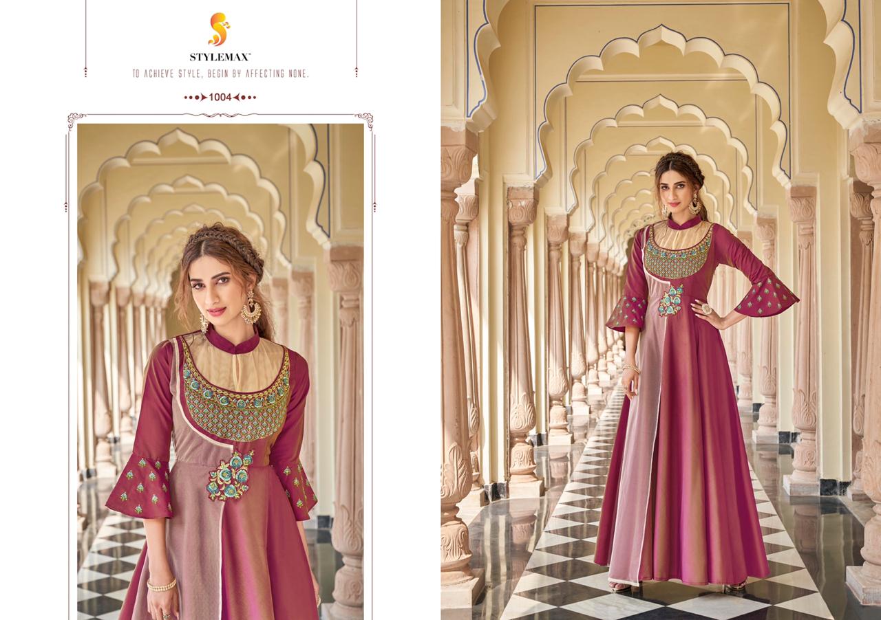 anju fabrics new nazar vol 4 alia cut kurti pant dupatta set catalogue buy  online Surat