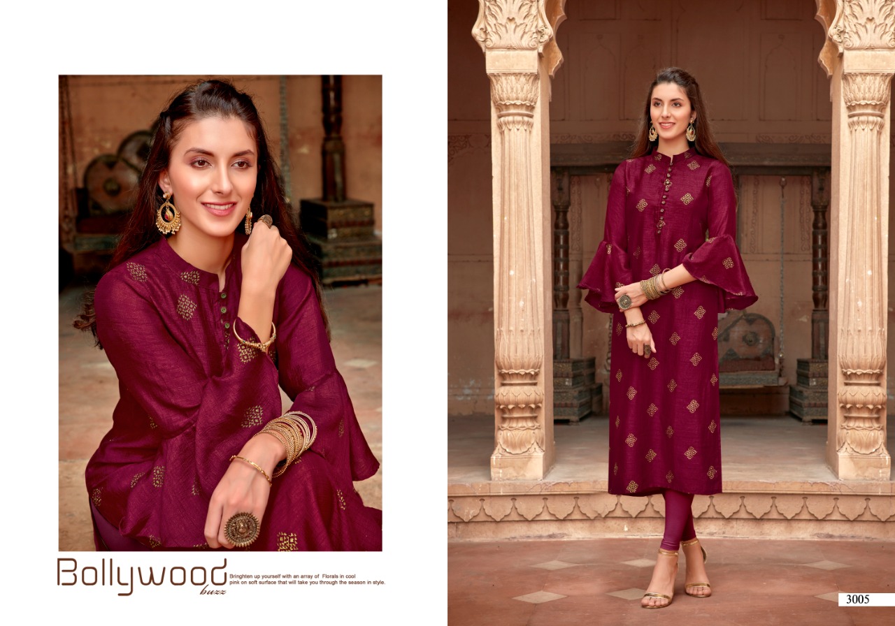 Petal Vol 3 By Sweety Fashion  Kum Kum Silk Stylish Kurti