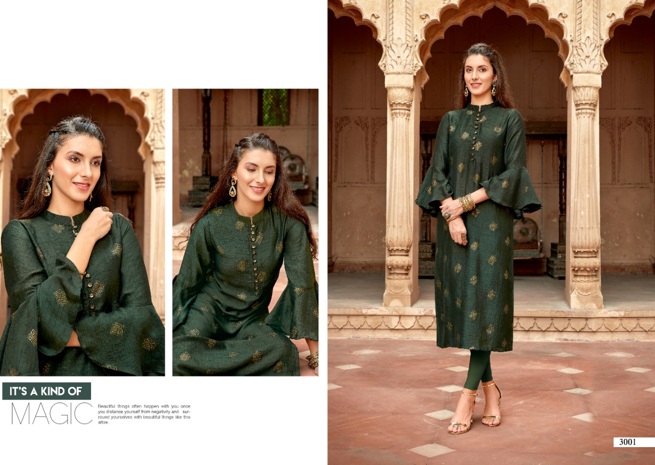 Petal Vol 3 By Sweety Fashion  Kum Kum Silk Stylish Kurti
