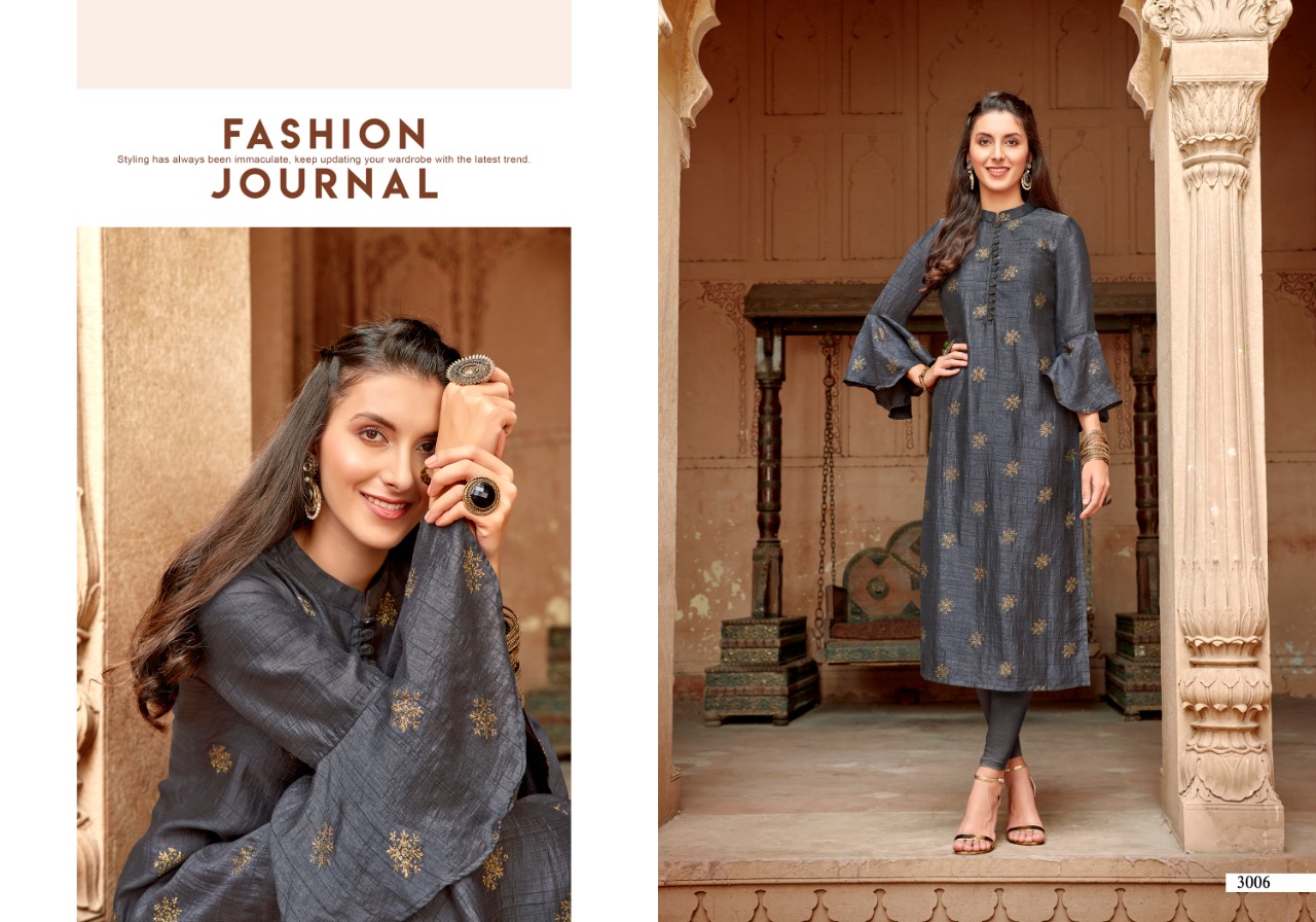 Petal Vol 3 By Sweety Fashion  Kum Kum Silk Stylish Kurti