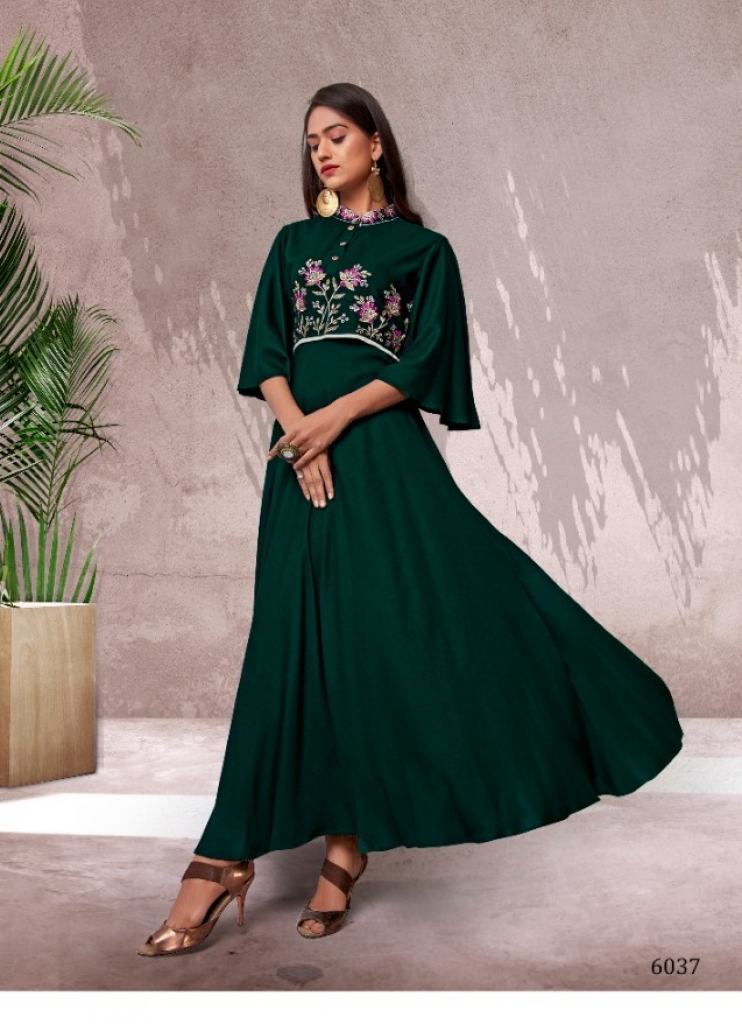 Vardan Presents Fame Vol 2 Long Kurti Collection Party Wear Kurtis Wholesale Rate In Surat