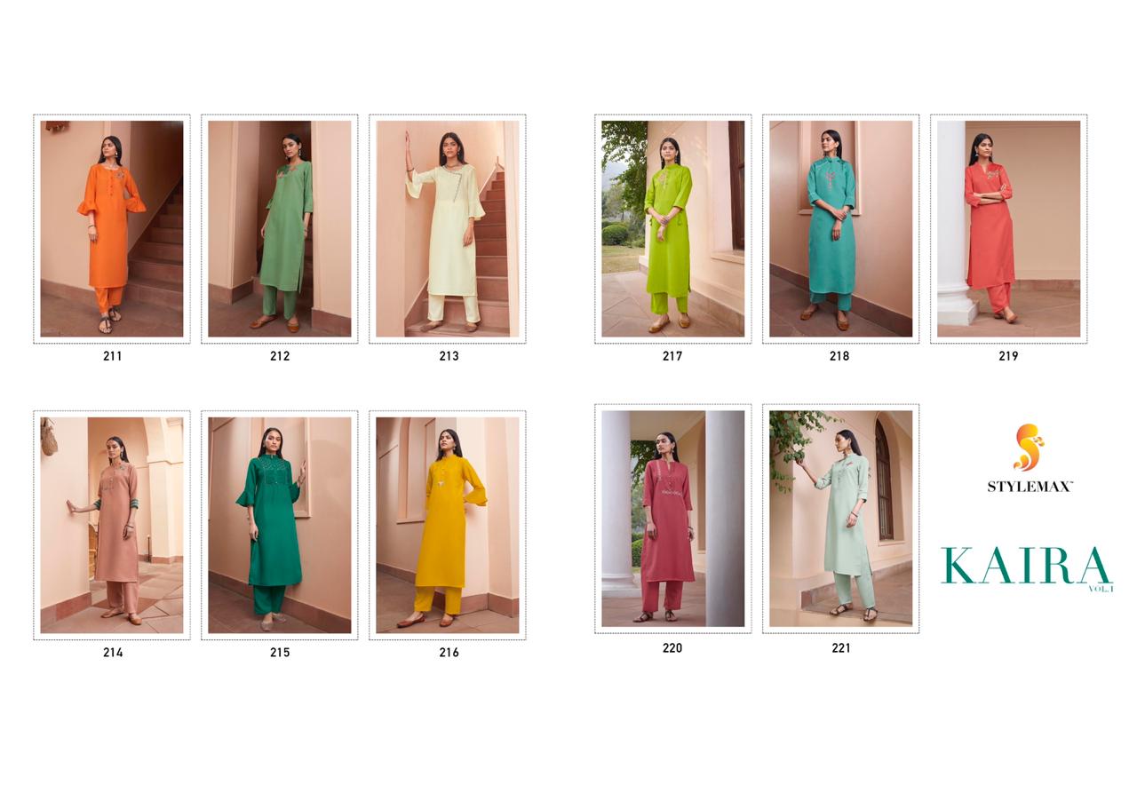 Kaira Vol-1 Kurti With Pant By Stylemax At Wholesale Rate In Surat