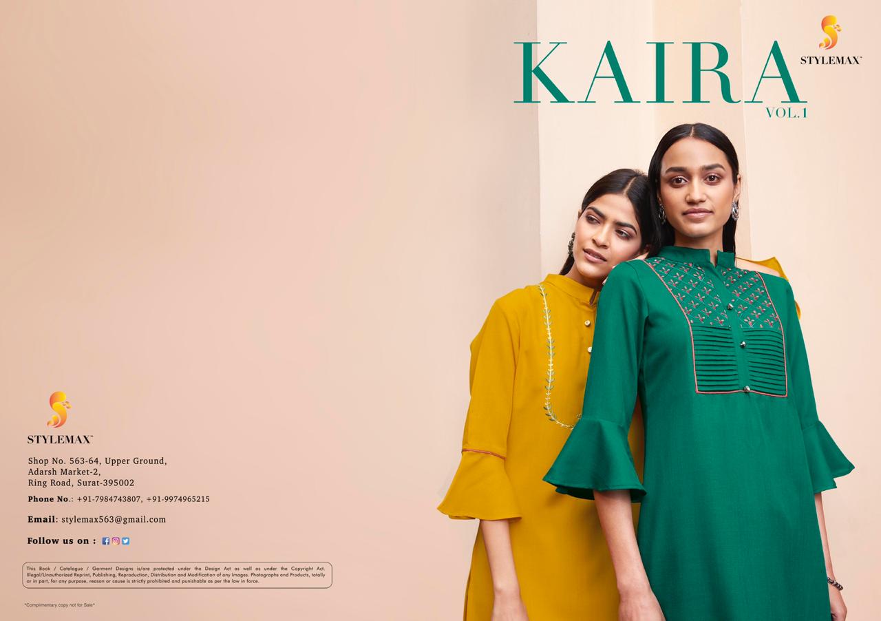 Kaira Vol-1 Kurti With Pant By Stylemax At Wholesale Rate In Surat