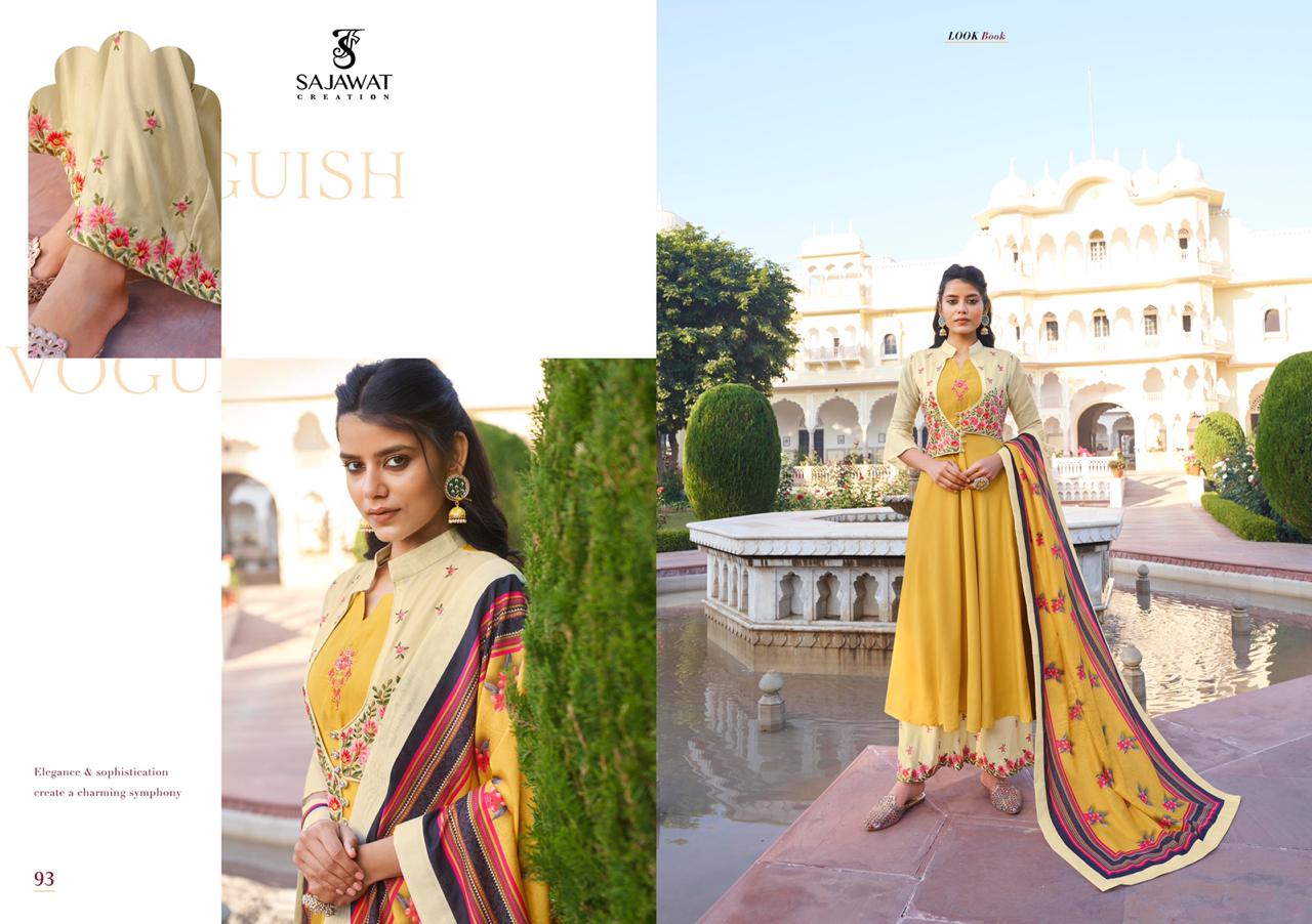 Prisha Vol-02 Designer Heavy Suits By Sajawat Creation At Wholesale Rate In Surat