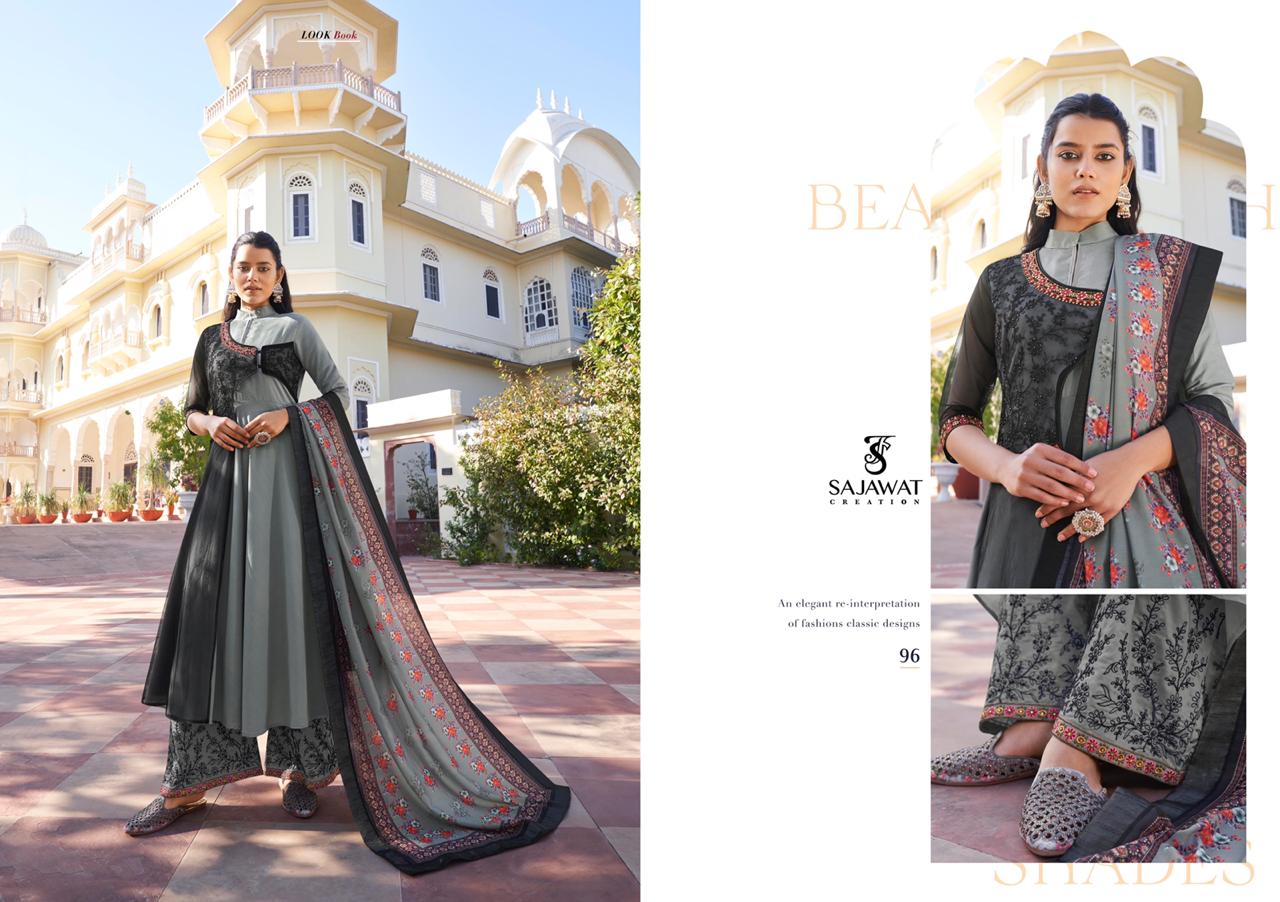 Prisha Vol-02 Designer Heavy Suits By Sajawat Creation At Wholesale Rate In Surat
