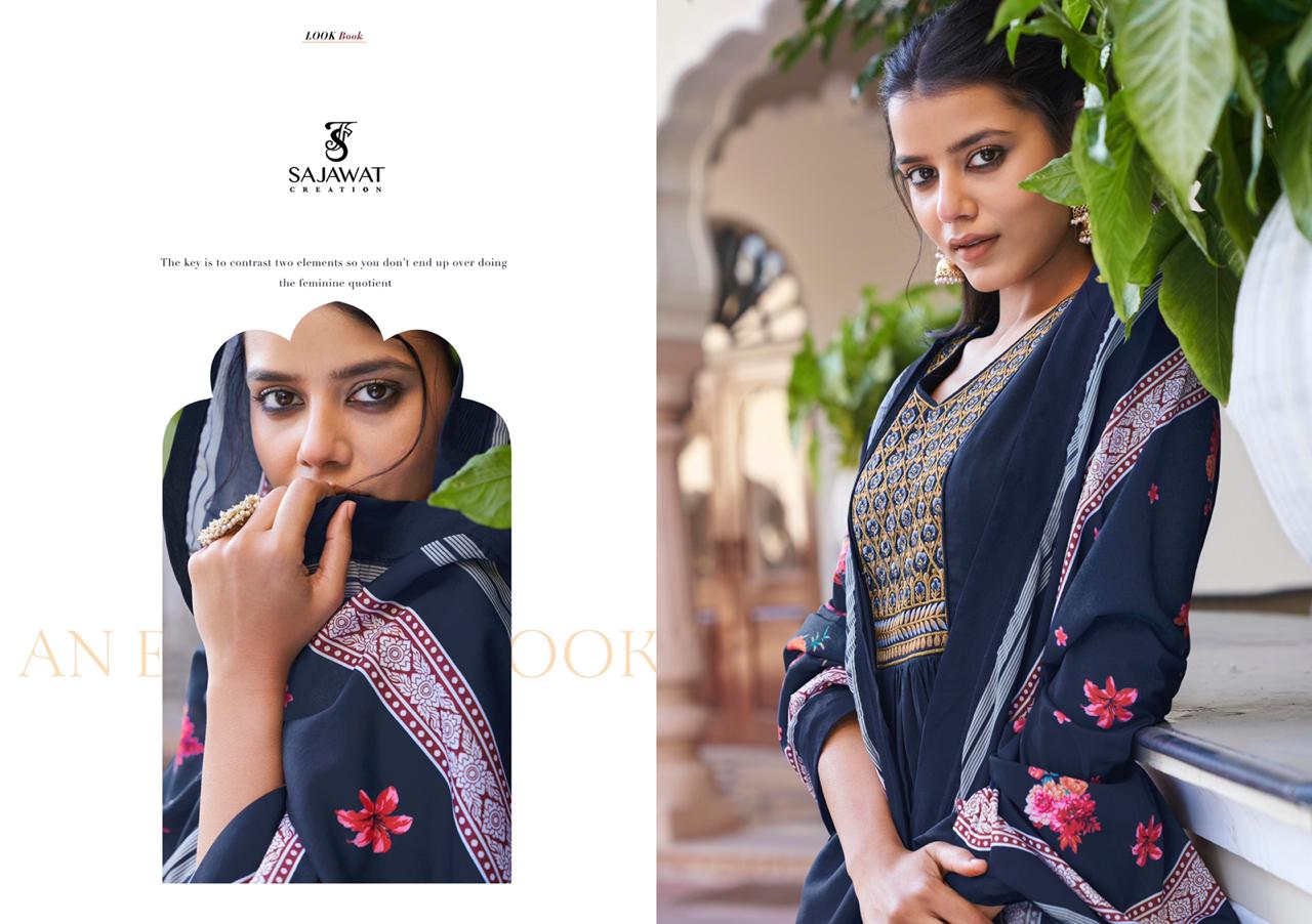 Prisha Vol-02 Designer Heavy Suits By Sajawat Creation At Wholesale Rate In Surat