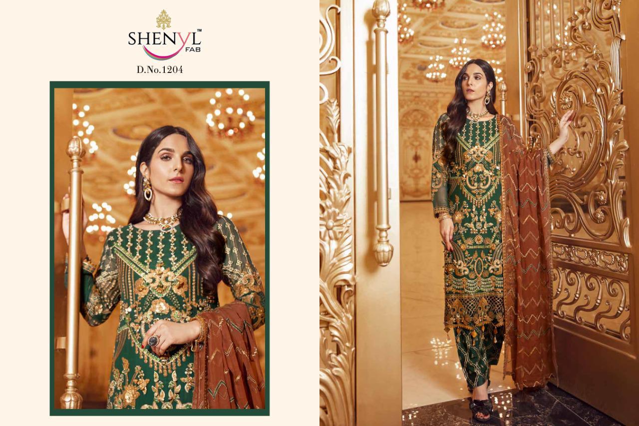 Emaan Adeel Vol-04 Premium Collection Of Pakistani Concept Suits By Shenyl Fab At Wholesale Rate In Surat