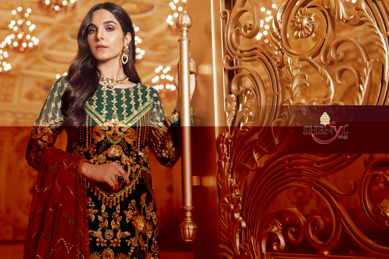 Emaan Adeel Vol-04 Premium Collection Of Pakistani Concept Suits By Shenyl Fab At Wholesale Rate In Surat