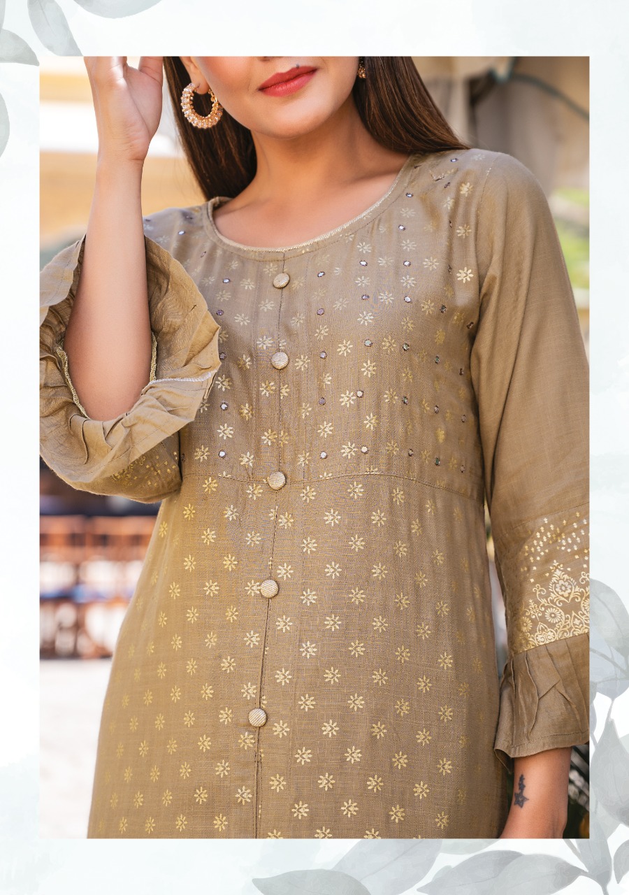 Wanna Looks Presents Jasmine Designer Fancy Rayon Gold Heavy Print Catalog At Wholesale Rate In Surat