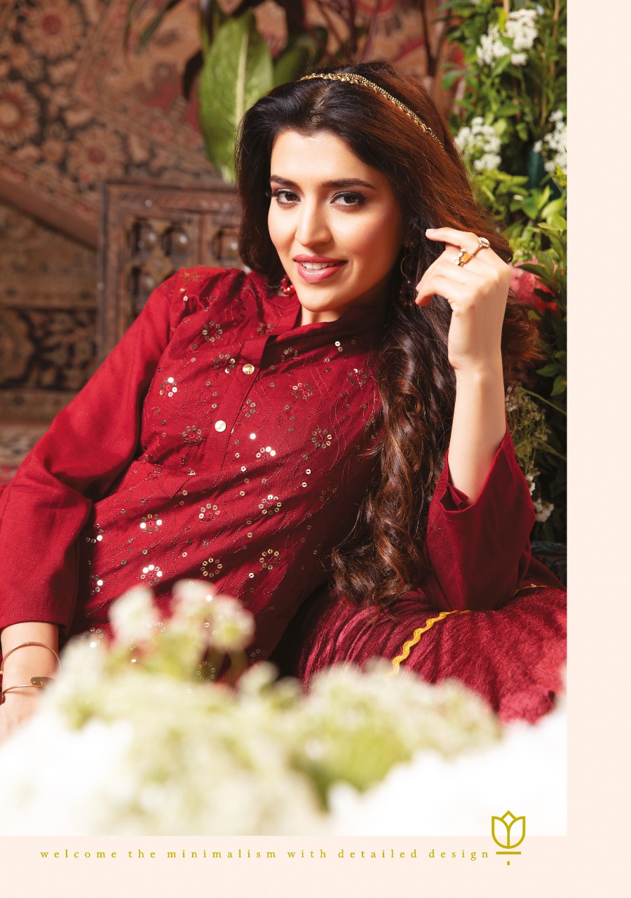 Wanna Looks Presents Hyatt Fancy Pure Rayon Coil Heavy Designer  Kurti With Sharara Concepts Catalog At Wholesale Rate In Surat