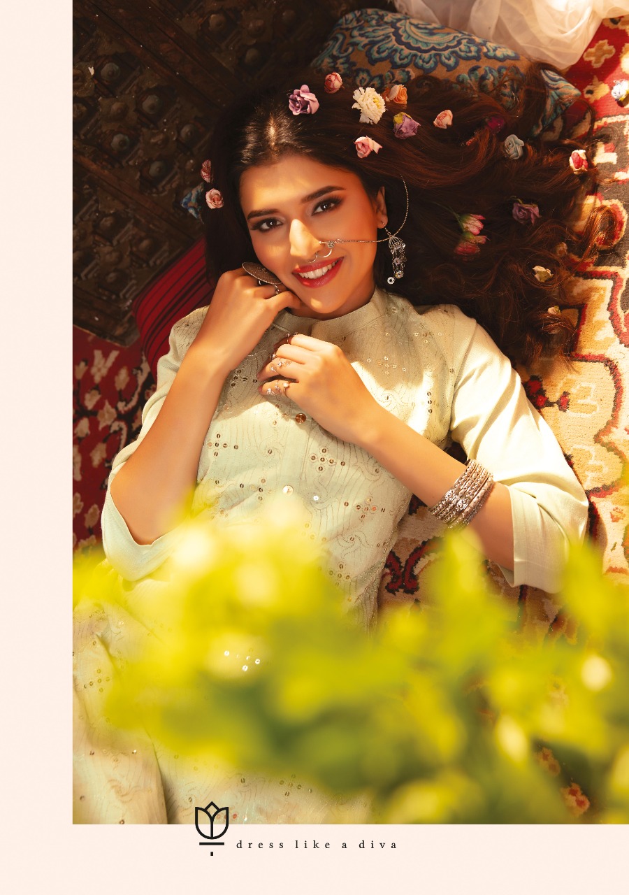 Wanna Looks Presents Hyatt Fancy Pure Rayon Coil Heavy Designer  Kurti With Sharara Concepts Catalog At Wholesale Rate In Surat