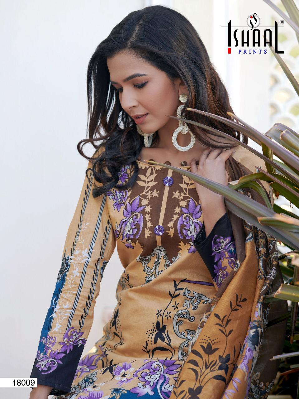 Ishaal Prints Presents Gulmohar  Vol-18  Pure Lawn Pakistani Suits Collection At Wholesale Rate In Surat