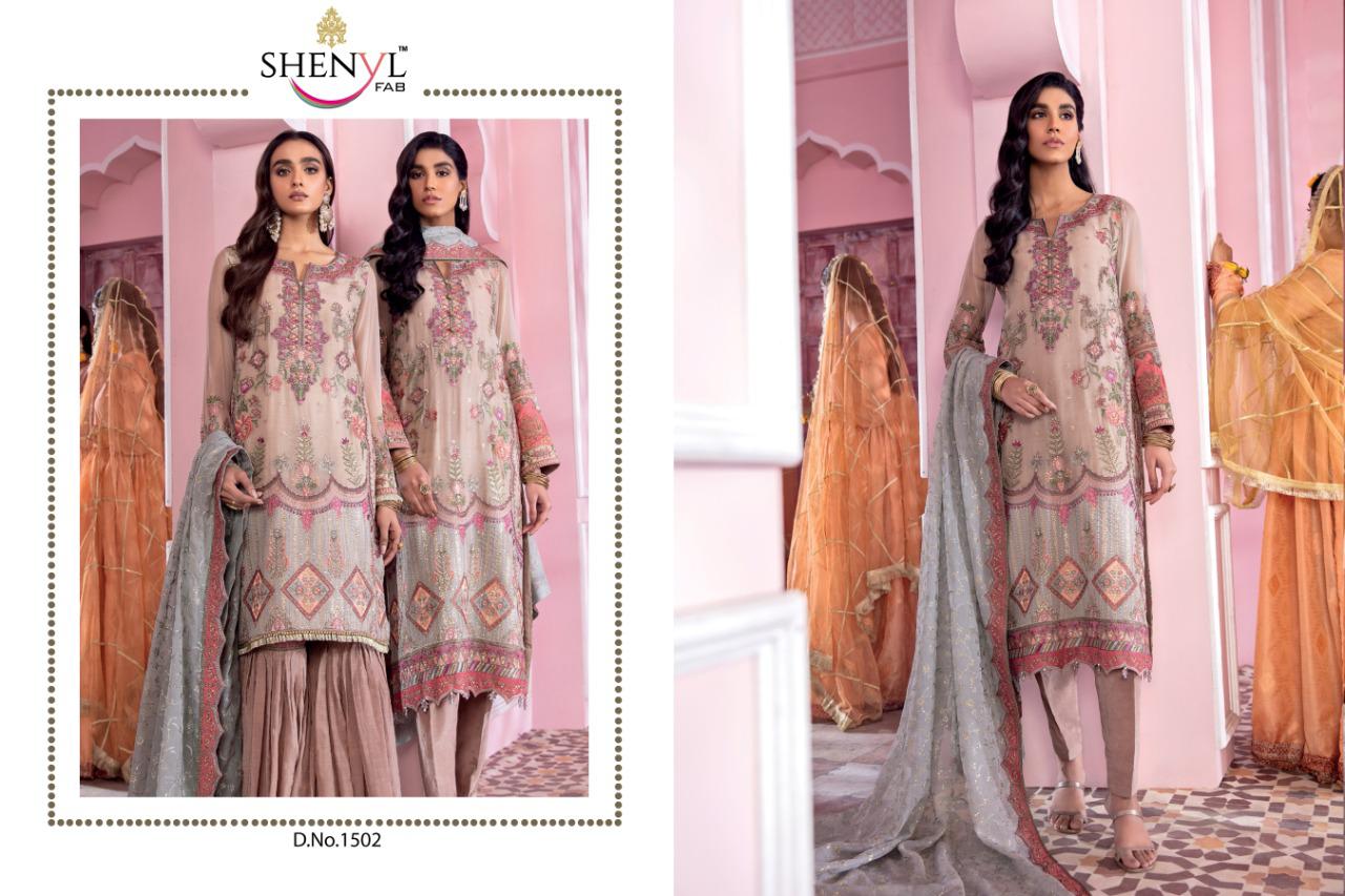 Shenyl Fab Presents Shenyl Hits Vol. 6 Exclusively Fox Georgette With Heavy Embroidery & Diamond Work Pakistani Concepts Collections At Wholesale Rate In Surat