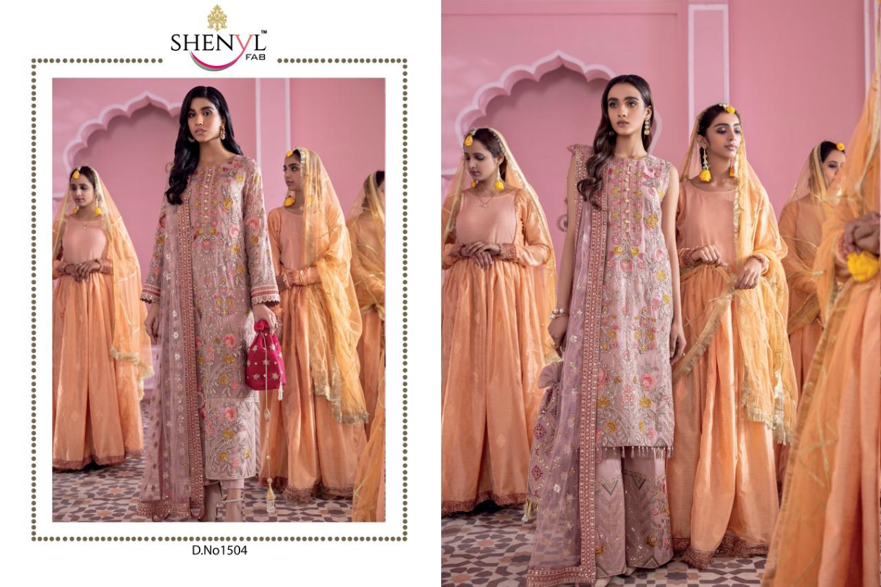 Shenyl Fab Presents Shenyl Hits Vol. 6 Exclusively Fox Georgette With Heavy Embroidery & Diamond Work Pakistani Concepts Collections At Wholesale Rate In Surat