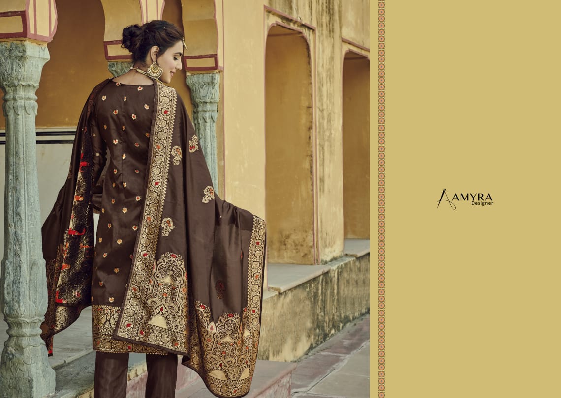 Amyra Designer Presents Shehzadi  Designer Heavy Silk Jacquard With Fancy Diamond Work Bridal Collection At Wholesale Rate In Surat