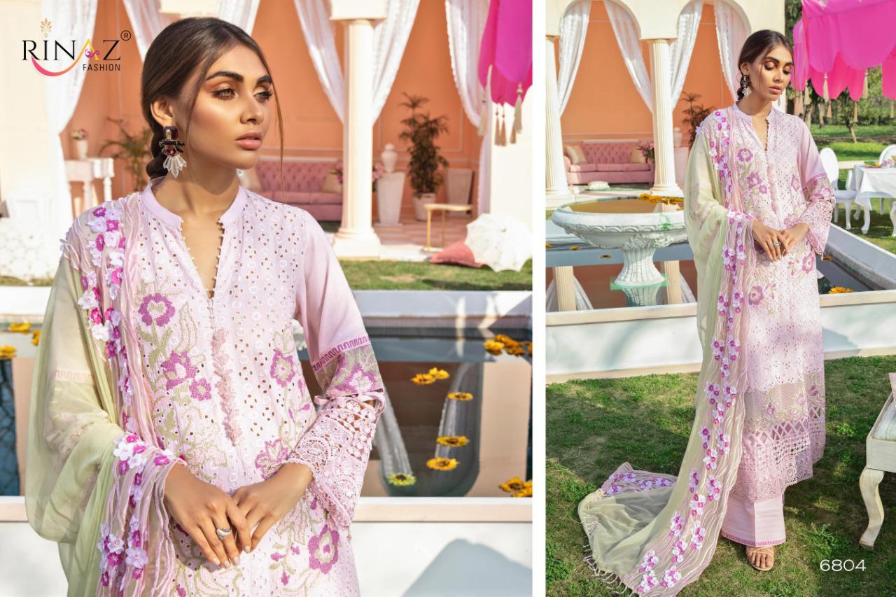 Rinaz Fashion Presents Nureh Designer Camric Cotton With Heavy Embroidery Pakistani Suits Collections At Wholesale Rate In Surat