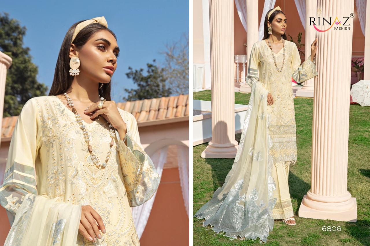 Rinaz Fashion Presents Nureh Designer Camric Cotton With Heavy Embroidery Pakistani Suits Collections At Wholesale Rate In Surat