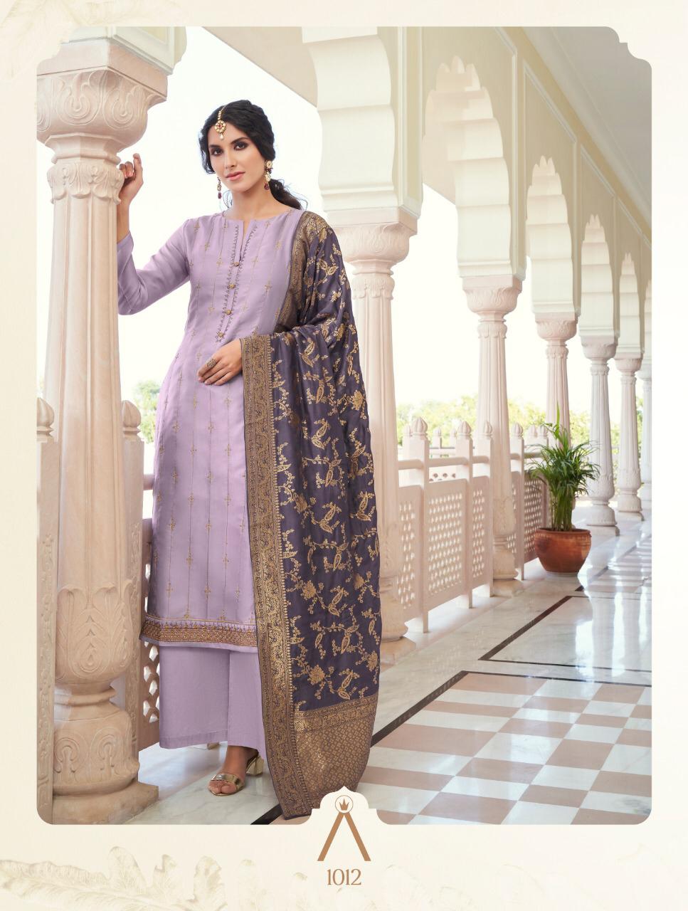 Anika Presents Suhali  Fantastic  Designer Heavy  Modal Satin Silk With Embrdary Work Salwar Kameez Catalog At Wholesale Rate In Surat
