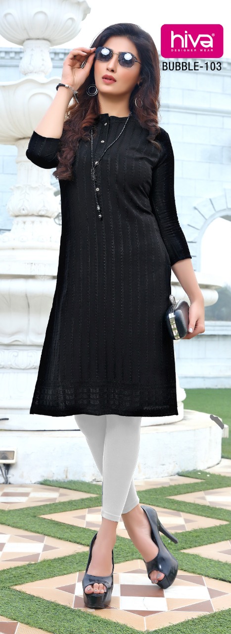 Hiva Designer Presents Bubble Designer Kurties Wholesale Rate In Surat
