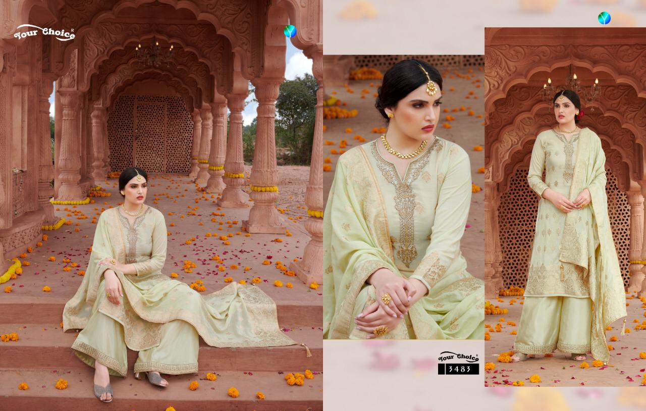 Your Choice Presants Gajban Pure Modal Silk Salwar Kameez At Wholesale Rate In Surat