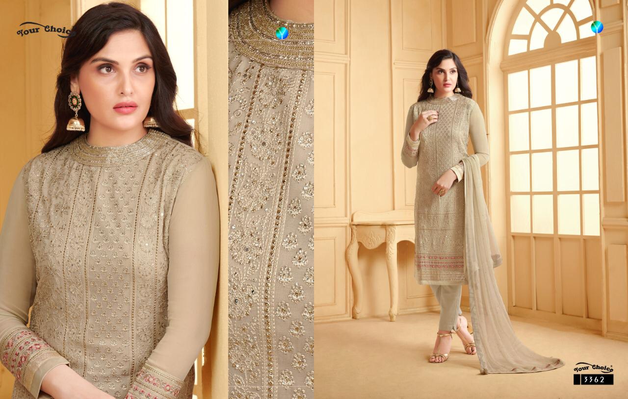 Your Choice Introdusing Lakhnavi  Real Georgette Heavy Look Salwar Suit Collection