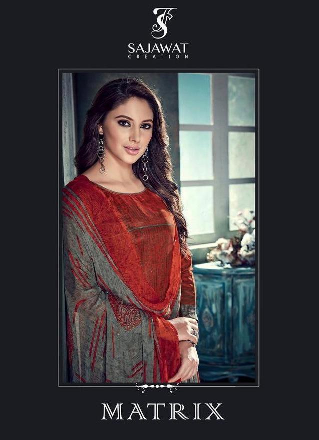 Sajawat Creation Matrix Printed Heavy Upda Silk Dress Material Collection At Wholesalw Rate In Surat