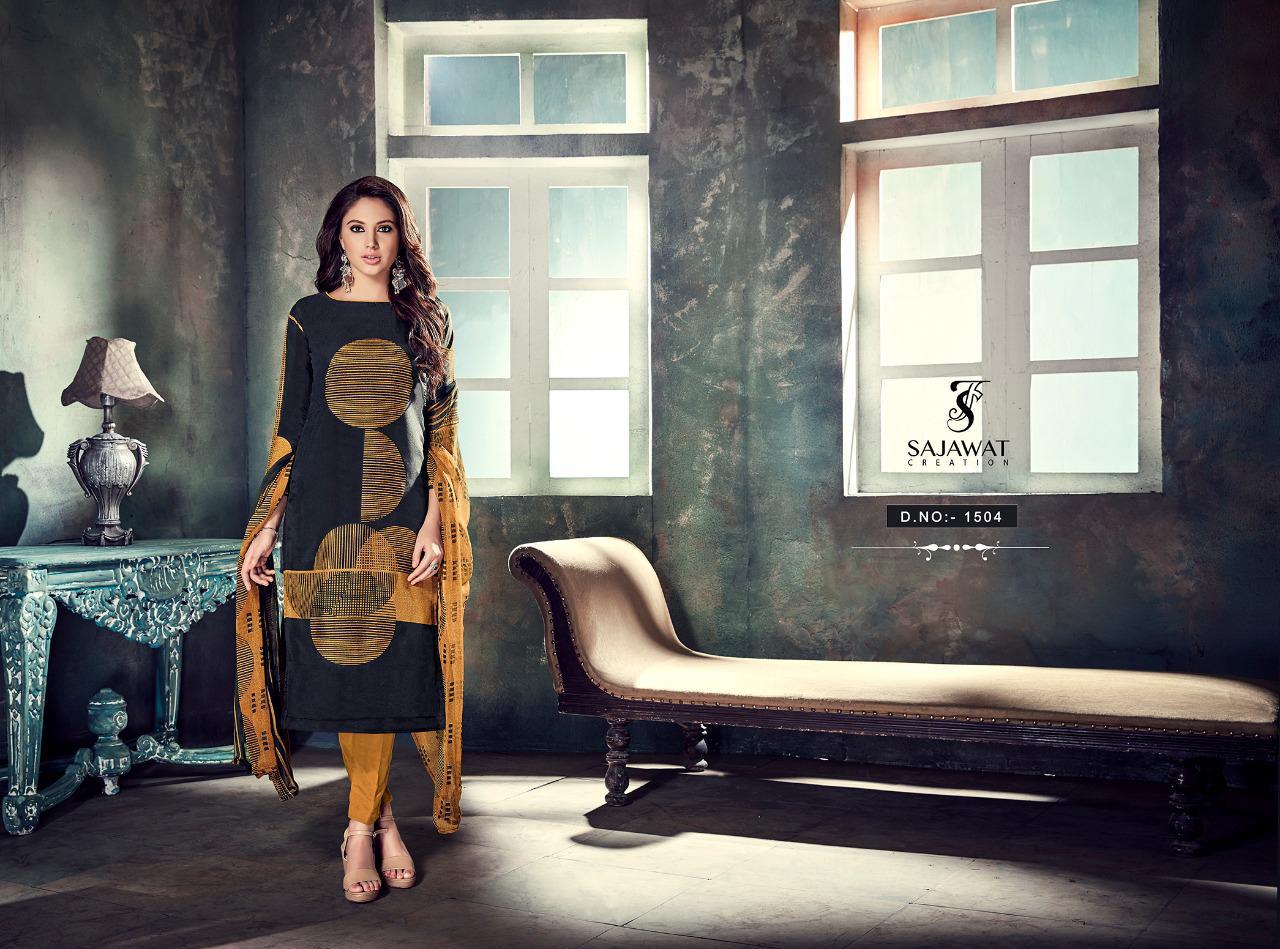 Sajawat Creation Matrix Printed Heavy Upda Silk Dress Material Collection At Wholesalw Rate In Surat