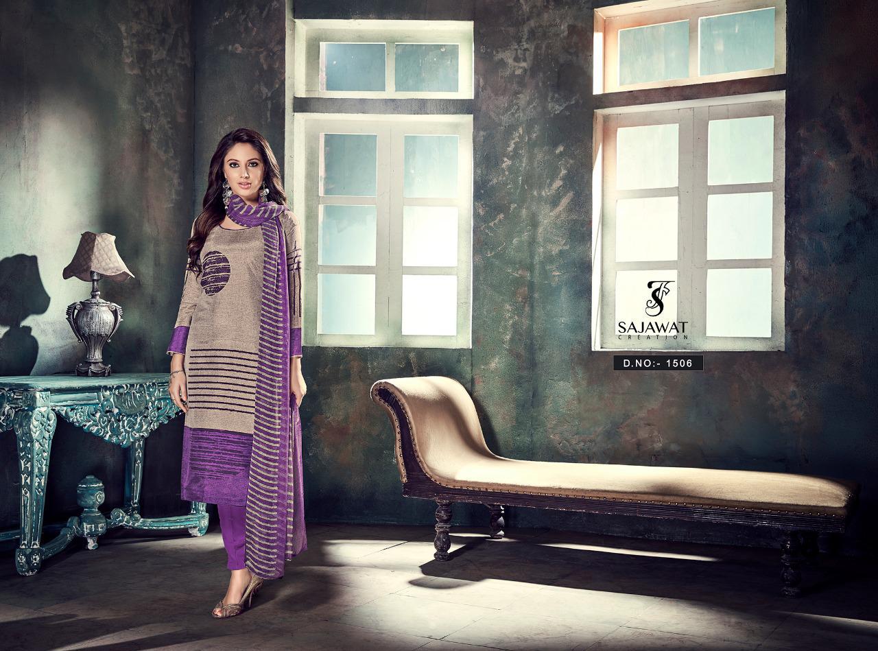 Sajawat Creation Matrix Printed Heavy Upda Silk Dress Material Collection At Wholesalw Rate In Surat