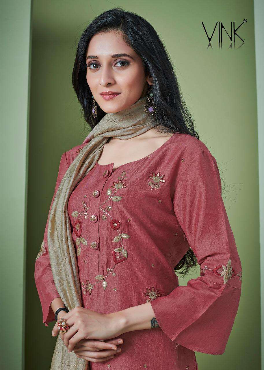 Vink Presents Pristine  Designer Readymade Silk Sharara Suits Concepts Catalog At Wholesale Rate In Surat