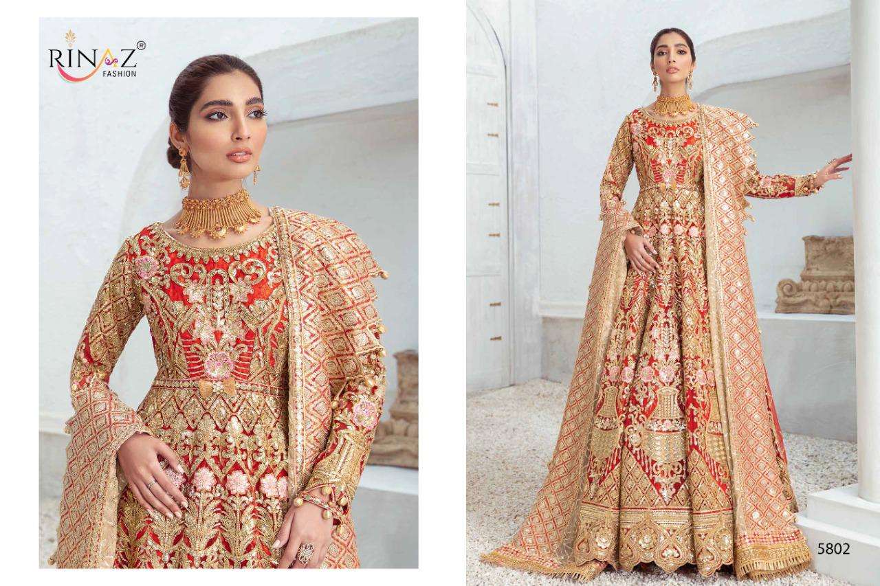 Rinaz Fashion Presents Rim Zim Vol -7 Net Heavy Embroidery Party Wear Pakistani Suits At Wholesale Rate In Surat