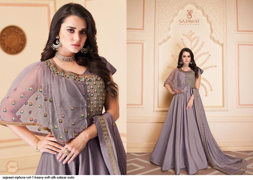 Siphora Vol-01silk Salwar Suits By Sajawat Creation At Wholesale Rate In Surat