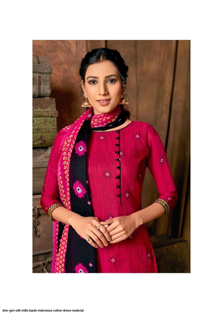 Shiv Gori Silk Mills Presents  Laado Indonesia Cotton Dress Material Wholesale Rate In Surat