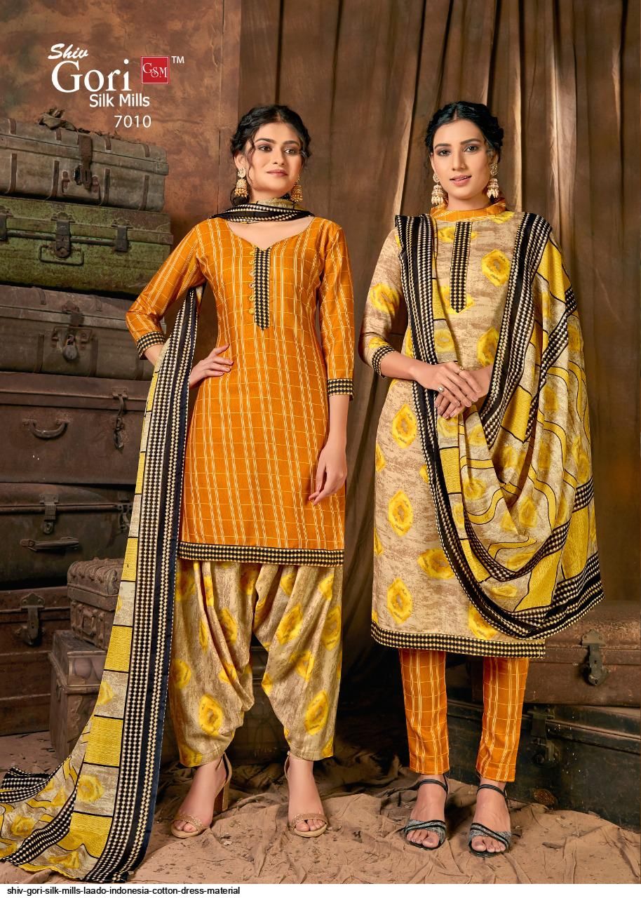Shiv Gori Silk Mills Presents  Laado Indonesia Cotton Dress Material Wholesale Rate In Surat