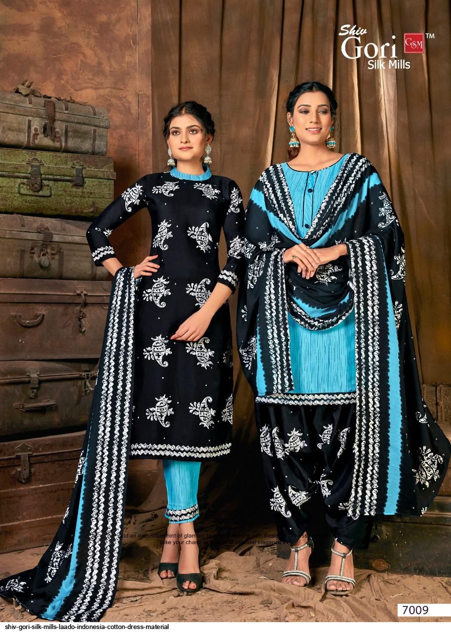 Shiv Gori Silk Mills Presents  Laado Indonesia Cotton Dress Material Wholesale Rate In Surat