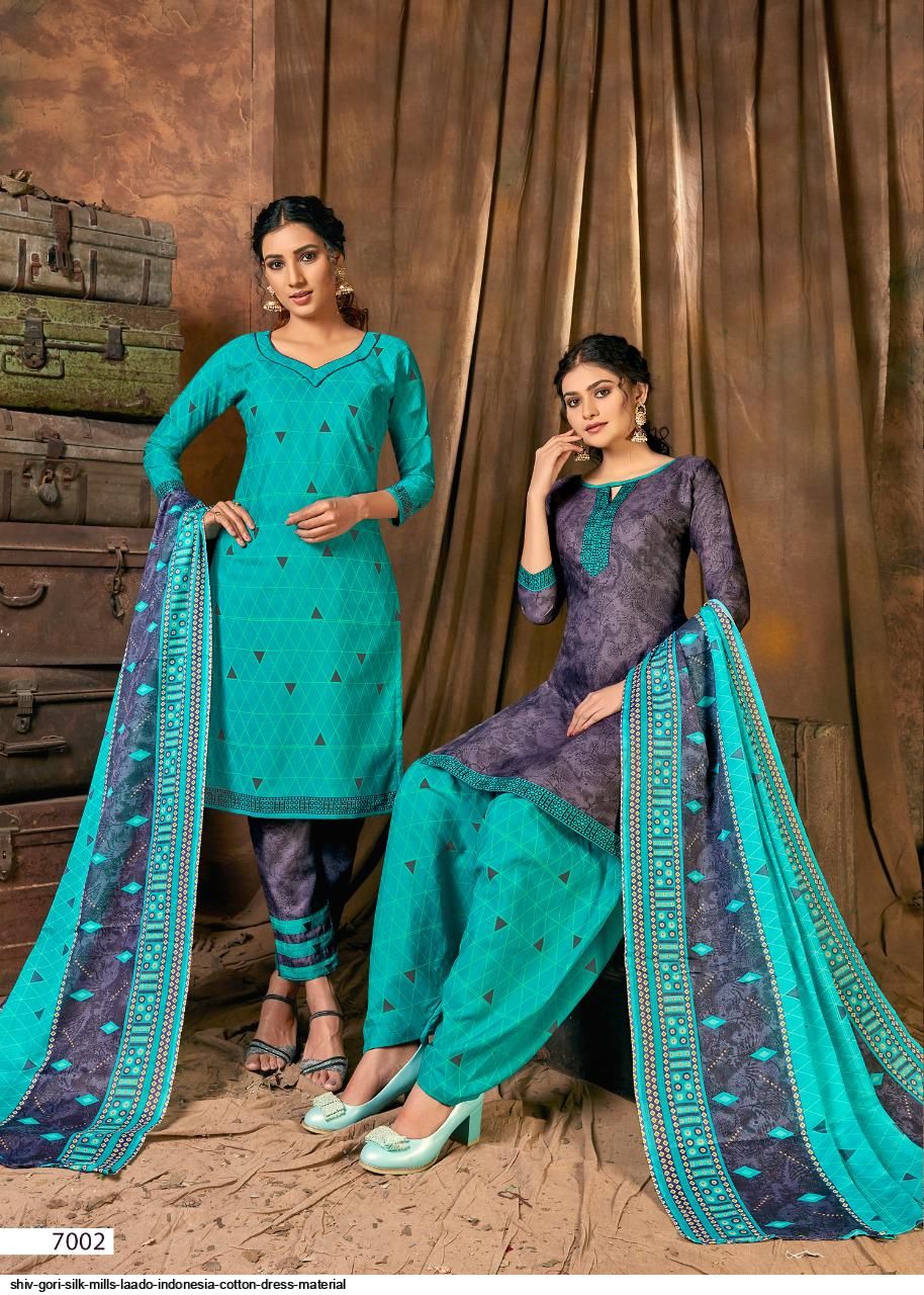 Shiv Gori Silk Mills Presents  Laado Indonesia Cotton Dress Material Wholesale Rate In Surat
