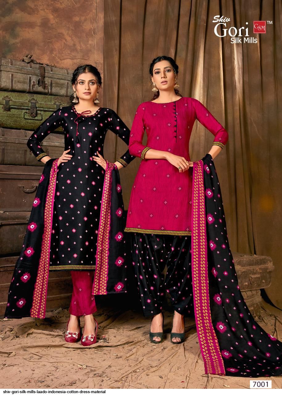Shiv Gori Silk Mills Presents  Laado Indonesia Cotton Dress Material Wholesale Rate In Surat